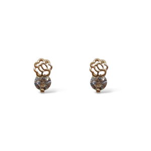 Arete Flor con Zirconia