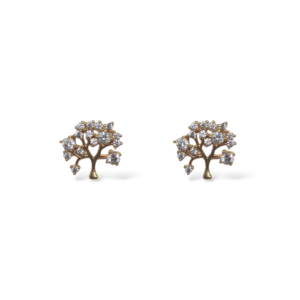 Arete Árbol Abudancia con Zirconias