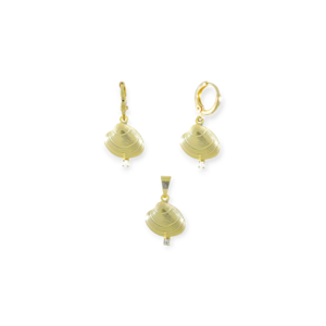 Juego Concha con Zirconia